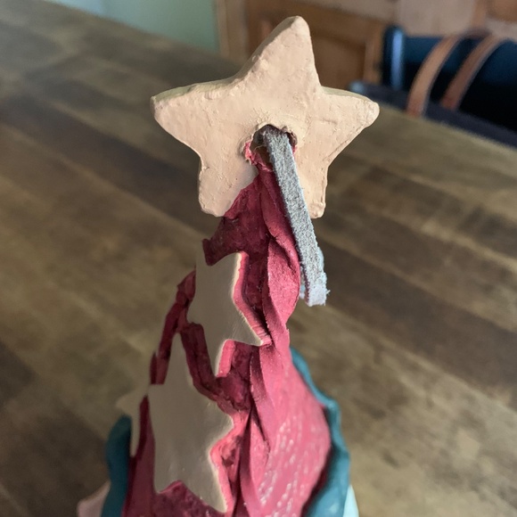 Artisan Clay Santa Bell by S.Seager - Picture 4 of 4